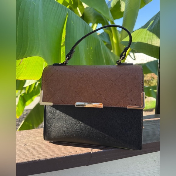 Dune London Two-Tone Black and Brown Bag - Picture 9 of 9